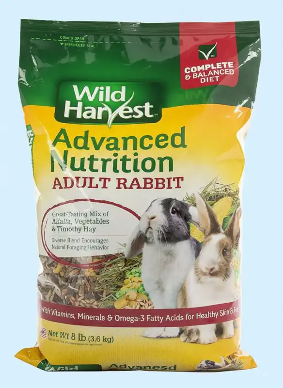 Wild Harvest Advanced Nutrition Diet For Adult Rabbits 8 Lbs